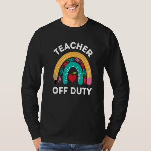 Lehrer des Diensts Rainbow-Happy letzten Schultag T-Shirt