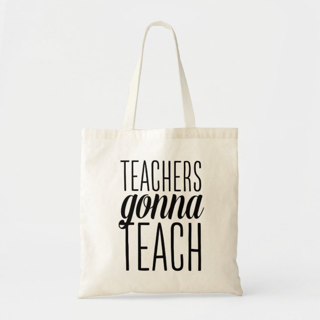 Lehrer, die gehen, Taschen-Tasche zu unterrichten Tragetasche (Vorne)