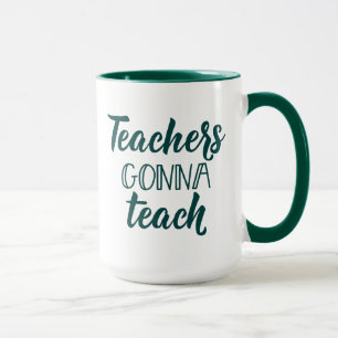 Lehrer, die gehen zu unterrichten tasse