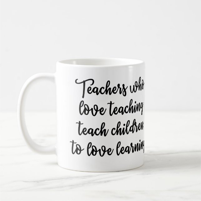 Lehrer die Liebe unterrichtende Tasse (Links)