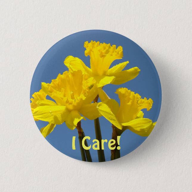 Lehrer, die mir wichtig sind! Knopf Gelbe Blume Button (Vorderseite)