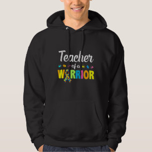 Lehrer eines Wáríór Autismus Bewusstsein I bin ein Hoodie