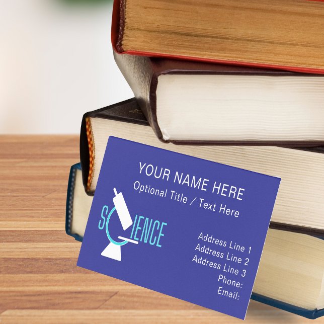 Lehrer/Erzieher Mikroskop Visitenkarte (Von Creator hochgeladen)