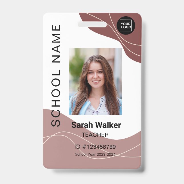 Lehrer Foto-ID eines Mitarbeiters oder Studenten M Ausweis (Vorderseite)