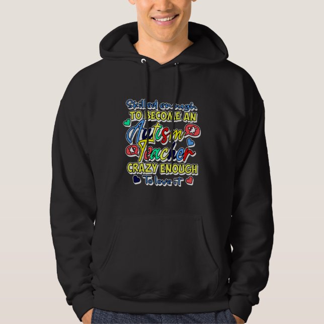 Lehrer für Autismus Hoodie (Vorderseite)