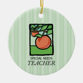 Lehrer für besondere Bedürfnisse Danke, Apple Keramik Ornament