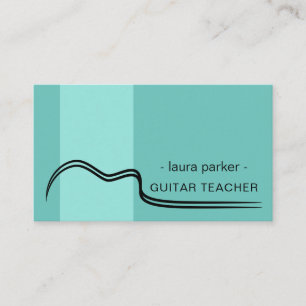 Lehrer für Gitarre-Musik Unterricht Visitenkarte
