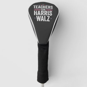 Lehrer für Harris Walz 2024 Wahl Kamala Tim Golf Headcover