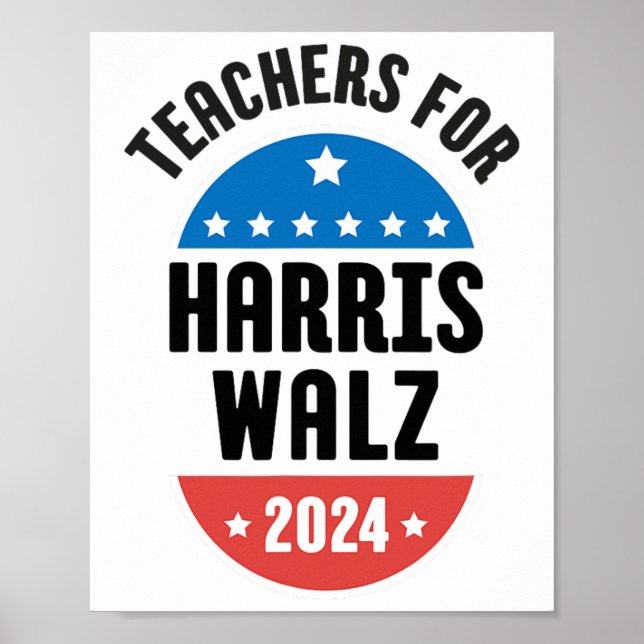 Lehrer für Harris Wheimer 2024 Poster (Vorne)