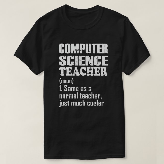 Lehrer für Informatik wie ein normaler Lehrer T-Shirt (Design vorne)
