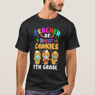 Lehrer für intelligente Cookies 7. Klasse Weihnach T-Shirt