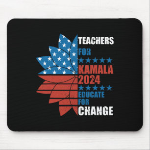 Lehrer für Kamala 2024 Bildung für Wandel Mousepad