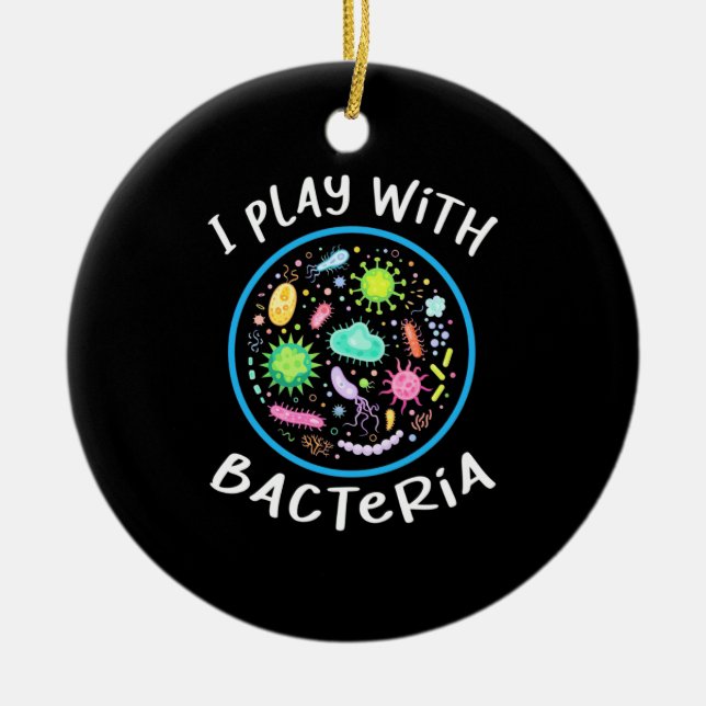 Lehrer für Mikrobiologie Keramik Ornament (Vorne)