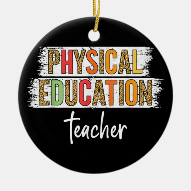 Lehrer für physische Bildung Keramik Ornament (Vorne)