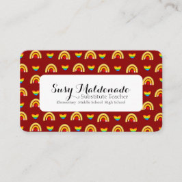 Lehrer für Schulbedarf Visitenkarte