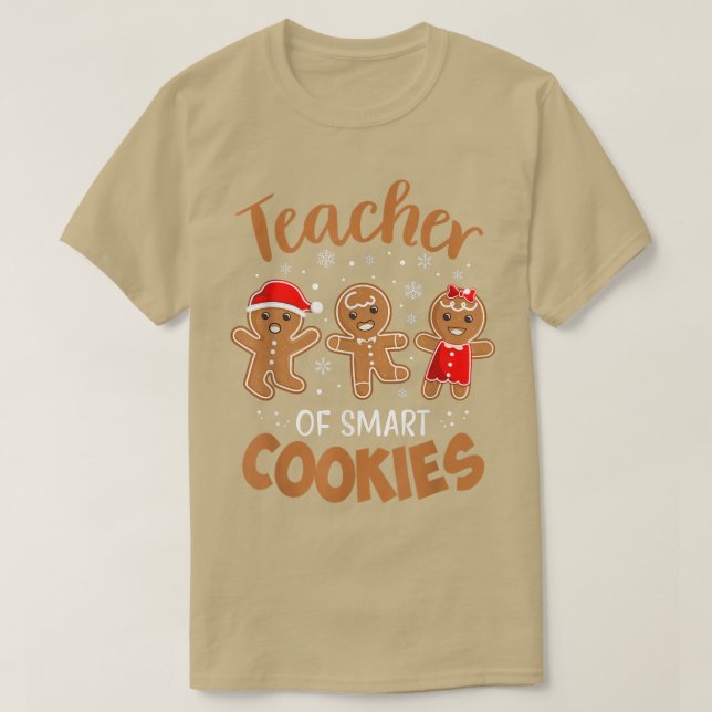 Lehrer für Smart Cookies Gingerbread Weihnachtsgeb T-Shirt (Design vorne)