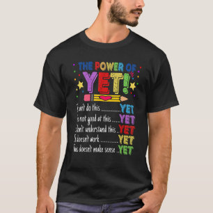 Lehrer für Wachstumsmindset Kindergarten Zurück zu T-Shirt