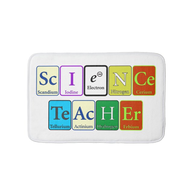 Lehrer für Wissenschafts-Bad-Matte Badematte (Vorderseite)