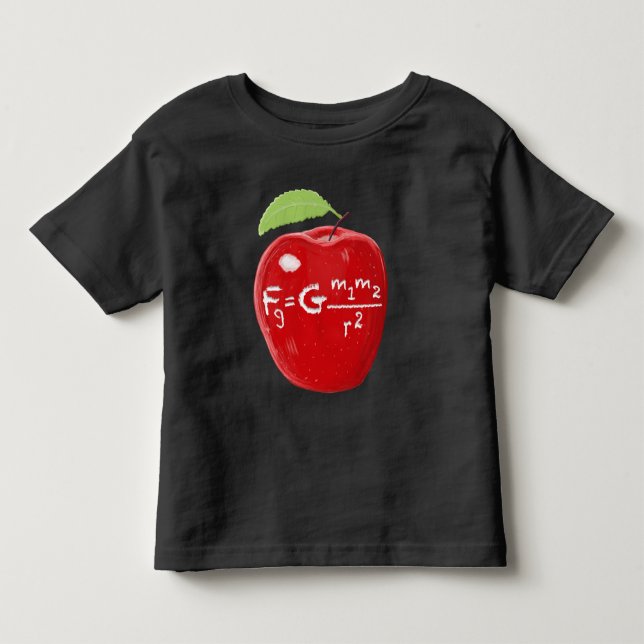 Lehrer für Wissenschafts-Isaac- Newtongesetz von Kleinkind T-shirt (Vorderseite)