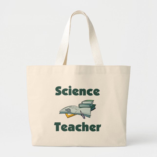 Lehrer für Wissenschafts-Tasche Jumbo Stoffbeutel (Vorne)