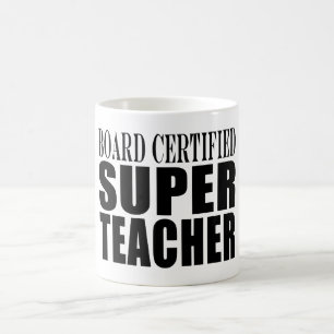 Lehrer-Geburtstags-Brett zugelassener Superlehrer Kaffeetasse