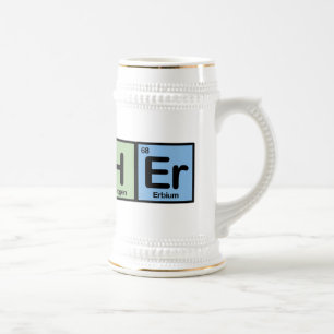 Lehrer gemacht von den Elementen Bierglas