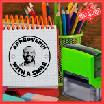 Lehrer genehmigt Foto "Custom Funny Face" Permastempel<br><div class="desc">Unsere Teacher Approved Custom Funny Face Foto Self-Inking Briefmarke - der perfekte Weg, um Ihrer Klassenroutine eine Touch von Kreativität und Spaß hinzuzufügen! Diese Briefmarke ist so konzipiert, dass sie die Bewertungen und die Zuordnung zu einer Brise ermöglicht und gleichzeitig den Schülern Lächeln ins Gesicht bringt. Mit einer einzigartigen Mischung...</div>