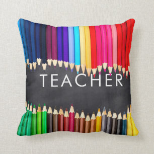Lehrer-Geschenk-helle Bleistift-Tafel Kissen