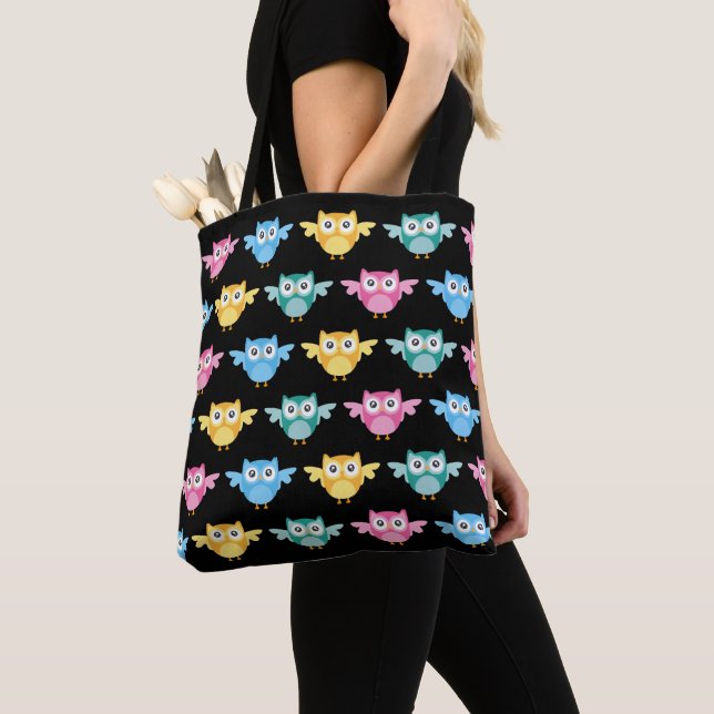 Lehrer-Geschenk-niedliche Eulen-Taschen-Tasche Tasche (Von Nahem)