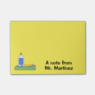 Lehrer-Geschenk personalisiert eine Anmerkung vom Post-it Klebezettel
