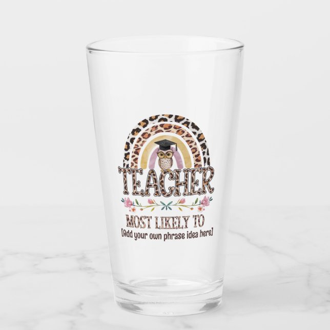 🎓 Lehrer Geschenkideen: Am wahrscheinlichsten wir Glas (Vorderseite)