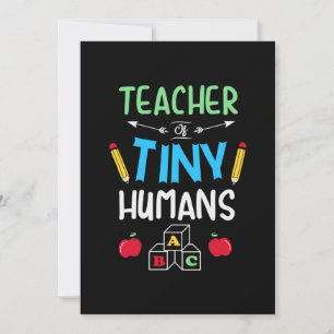 Lehrer Geschenklehrer Tiny Humans Einladung