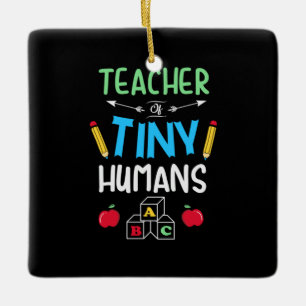 Lehrer Geschenklehrer Tiny Humans Keramikornament