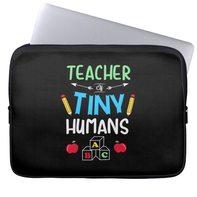Lehrer Geschenklehrer Tiny Humans Laptopschutzhülle (Vorderseite)