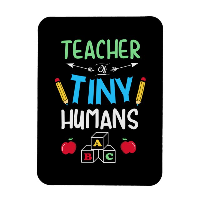 Lehrer Geschenklehrer Tiny Humans Magnet (Vertikal)