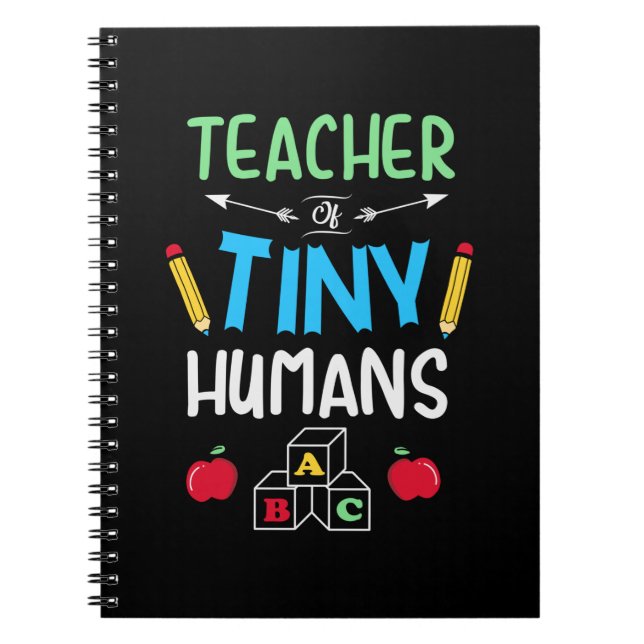 Lehrer Geschenklehrer Tiny Humans Notizblock (Vorderseite)