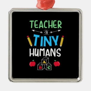 Lehrer Geschenklehrer Tiny Humans Ornament Aus Metall