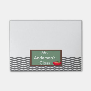 Lehrer-graue Zickzack Tafel Posten-it® Anmerkunge Post-it Klebezettel