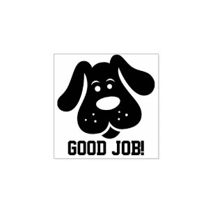 Lehrer-gute Job-Welpen-HundeBriefmarke Gummistempel