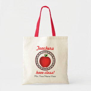 Lehrer haben Klassen-Apple-Tasche Tragetasche