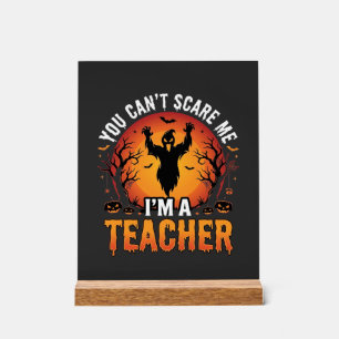 Lehrer Halloween Gruseliger Geist Lehrer Design_1 Acrylschild