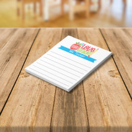 Lehrer I Liebe 1. Klasse Niedlicher Apple-Stift Notizblock