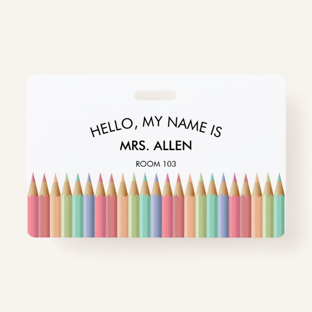 Lehrer-ID-Abzeichen Ausweis (Vorderseite)