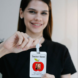 Lehrer-ID-Schullehrer-Schulfoto-Abzeichen Ausweis