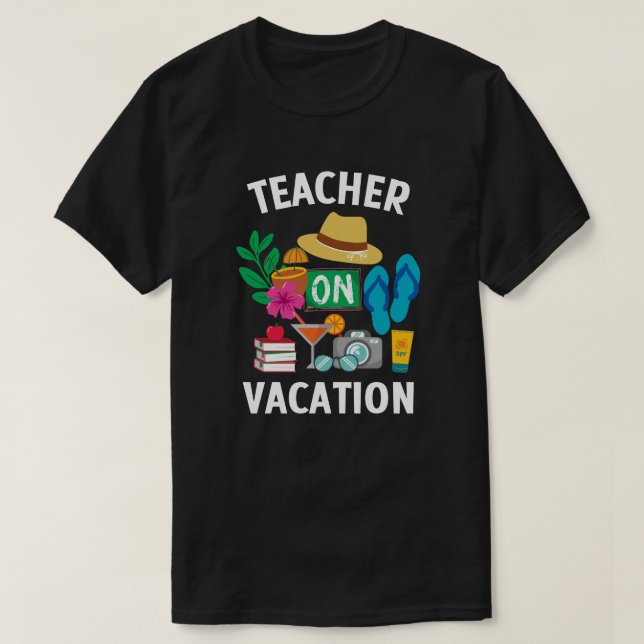 Lehrer im Urlaub T-Shirt (Design vorne)