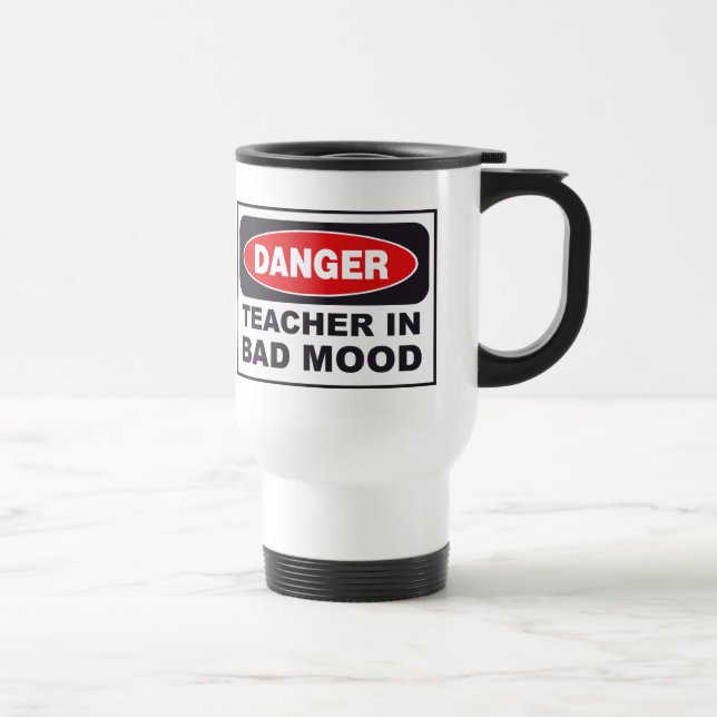 Lehrer in der schlechten Stimmungs-Reise-Tasse Reisebecher (Rechts)