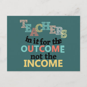 Lehrer in ihm für das Ergebnis Postkarte