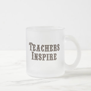 Lehrer inspirieren mattglastasse