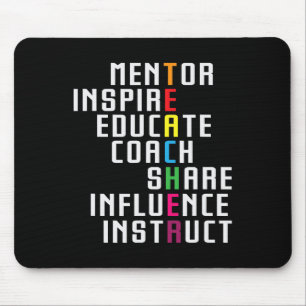 Lehrer Inspirierender Lehrer Lieblings-Schultee Mousepad