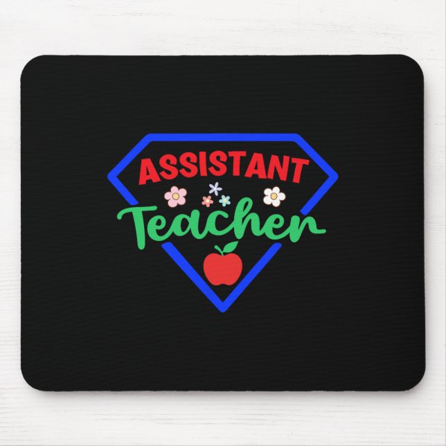 Lehrer Instant Superhelden Würdigung Zur Schule Mousepad (Vorne)